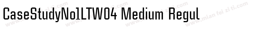 CaseStudyNo1LTW04 Medium Regular字体转换